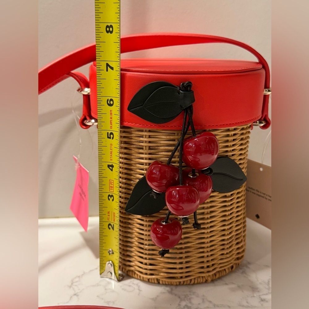 Kate Spade New York Picnic Wicker Cherry Crossbody - Picture 15 of 16